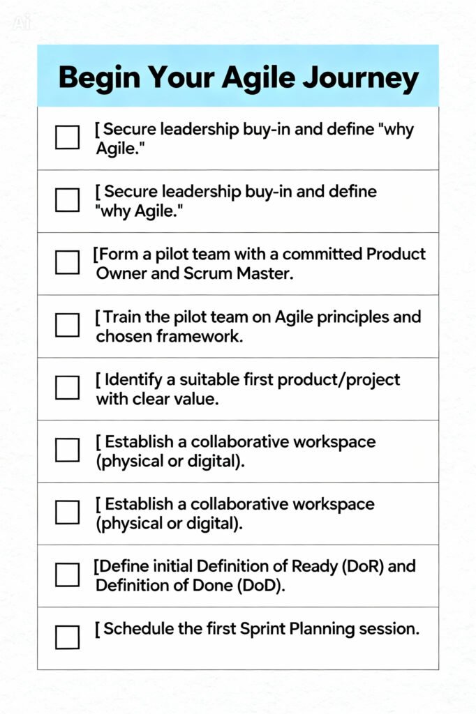 Begin your agile journey